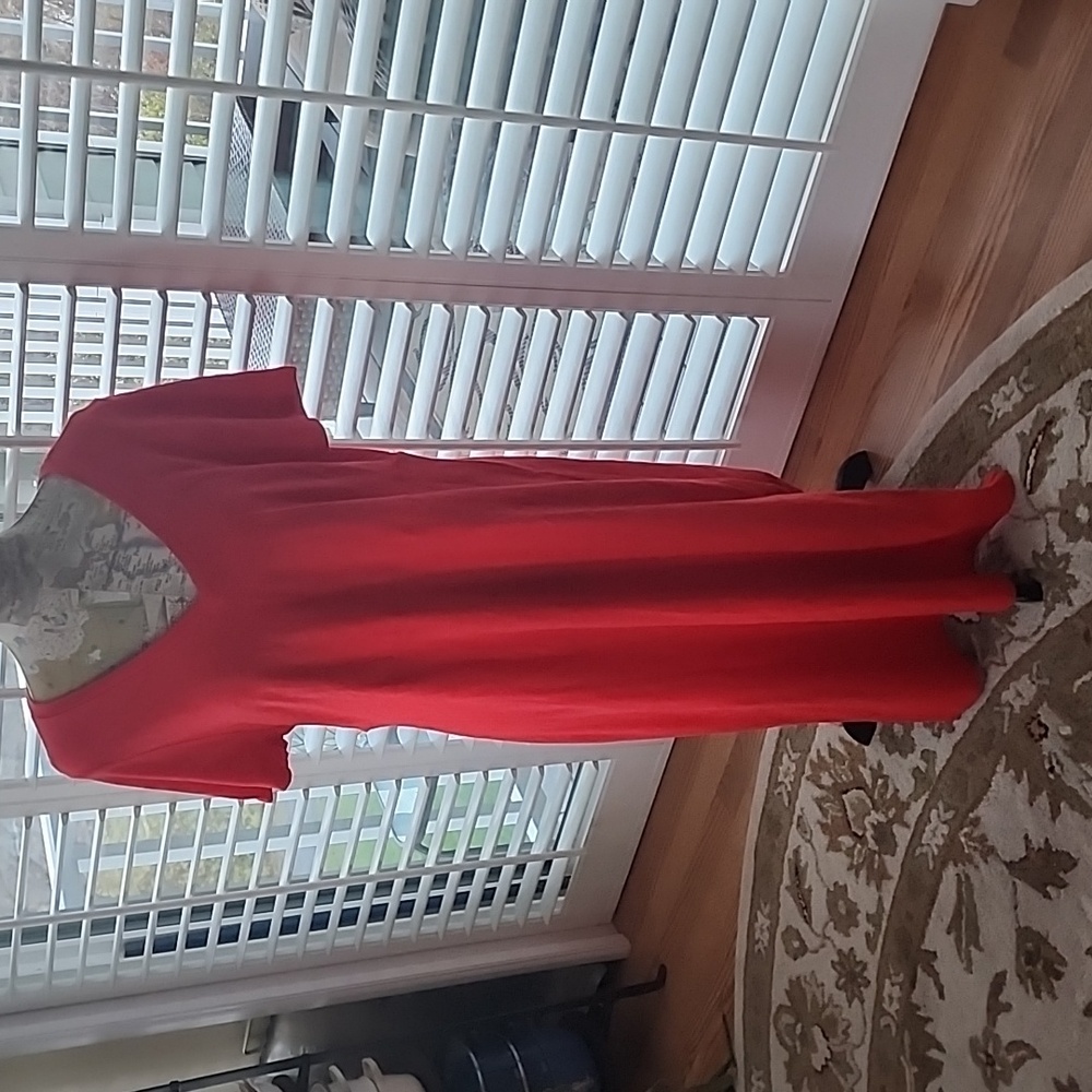 Torrid Red Cotton Maxi Dress - Size 0